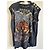 Balmain Camiseta con estampado de tigre desgastado Negro - vista 9