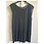 Balenciaga Top sem mangas de viscose e couro preto - vista 6