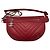 Chanel Chevron Gürteltasche aus rotem Leder