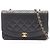 Borsa a tracolla Chanel Matelassé Diana Flap Nero