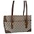Roberta di Camerino Monogram Canvas Handtasche Braun Beige