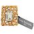 Broche Rectangular Guy Laroche Dorado con Cristal