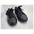 Dolce & Gabbana Sneakers in pelle nera con dettagli dorati Nero D'oro - vista 3