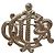 Spilla Christian Dior Logo CD Placcata Oro D'oro