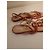 Chanel Lackleder Sandalen Orange - Ansicht 2