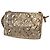 Bolsa de ombro Chanel em couro dourado acolchoado