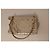 Bolsa de ombro Chanel em couro dourado acolchoado - vista 3