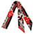 Twilly Louis Vuitton Monogram in seta Nero Bianco Rosso D'oro Grigio  - vista 1
