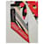 Twilly Louis Vuitton Monogram in seta Nero Bianco Rosso D'oro Grigio  - vista 3