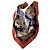 Salvatore Ferragamo Foulard in Seta Stampa Floreale e Figure