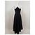 Autre Marque Vestido midi de popeline preto - vista 3