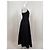 Autre Marque Vestido midi de popeline preto - vista 4