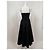 Autre Marque Vestido midi de popeline preto - vista 5