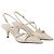 Miu Miu Spitz zulaufende Slingback-Pumps Roh