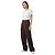 Autre Marque Pantalones anchos con pinzas marrones Castaño