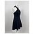 Autre Marque Abito corto blu scuro con schiena scoperta Blu navy - vista 3