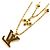 Collana in metallo dorato Louis Vuitton D'oro - vista 2