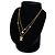 Collana in metallo dorato Louis Vuitton D'oro - vista 7