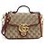 Borsa a mano mini Gucci GG Marmont con manico superiore Beige