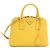 Mini borsa Prada in pelle Saffiano gialla Giallo