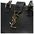 Borsa in pelle di vitello nera Saint Laurent Nero - vista 4