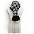 Gucci Interlocking G Check Pattern Fransenstola Schwarz Roh - Ansicht 2