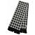 Gucci Interlocking G Check Pattern Fransenstola Schwarz Roh - Ansicht 3