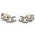 Orecchini CHANEL B23P Coco Mark No. 5 Clover Rhinestone Argento