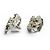 Orecchini CHANEL B23P Coco Mark No. 5 Clover Rhinestone Argento - vista 3
