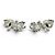 Orecchini CHANEL B23P Coco Mark No. 5 Clover Rhinestone Argento - vista 4