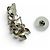 Orecchini CHANEL B23P Coco Mark No. 5 Clover Rhinestone Argento - vista 6