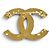 Spilla Chanel B24P Coco Mark CC Logo Nero D'oro - vista 2