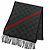 Stola in lana Gucci con logo GG Marrone