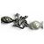 Bracciale a catena Louis Vuitton Pearl Fusion con logo LV Argento Bianco - vista 3