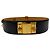 Hermès Hermes Vintage Collier de Chien 50 Ledergürtel Schwarz Golden - Ansicht 5