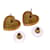 Orecchini Chanel Coco Mark Heart da donna - vista 4