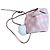 Borsa Loewe in pelle a quadri rosa e bianca Bianco