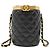 Bolso de hombro Chanel Vanity para mujer Negro