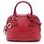 Borsa Gucci Red Mini Leather GG Charm Dome Rosso