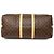 Louis Vuitton Marrone Monogram Keepall Bandouliere 50 - vista 3