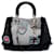 Borsa D Light in denim nero con patch Dior  - vista 1