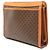 Céline Clutch de lona revestida Celine Marrón Macadam Castaño - vista 2