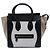 Céline Celine Gray Mini Canvas und Wildleder Tricolor Luggage Tote Braun
