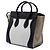 Céline Celine Gray Mini Canvas und Wildleder Tricolor Luggage Tote Braun - Ansicht 2
