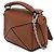 Borsa Nano Puzzle in pelle di vitello marrone LOEWE - vista 2