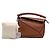 Borsa Nano Puzzle in pelle di vitello marrone LOEWE - vista 9