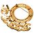 Anello Spilla Chanel Gold CC Placcato Oro con Cinque Charm D'oro - vista 2