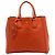 Tote Open Convertible in Vitello Daino arancione Prada
