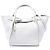 Céline Celine Big Bag in pelle di vitello a grana morbida bianca, piccola Bianco