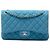 Chanel Blue Jumbo Classic Caviar Double Flap